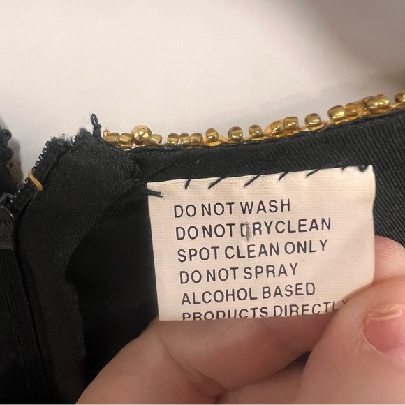 Stenay Stunning 1980s Vintage Beaded 100% Silk Top with Back Zipper size PL - Picture 12 of 13